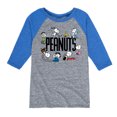 thumbnail image 1 of Peanuts - Group  - Toddler & Youth Raglan Graphic T-Shirt, 1 of 4
