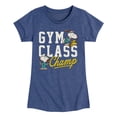 thumbnail image 1 of Peanuts - Gym Class Champ Faux Patch - Youth Girls Fitted Short Sleeve T-Shirt, 1 of 5