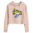 thumbnail image 1 of Peanuts - Ha Ha Graffiti - Juniors Cropped Pullover Hoodie, 1 of 6
