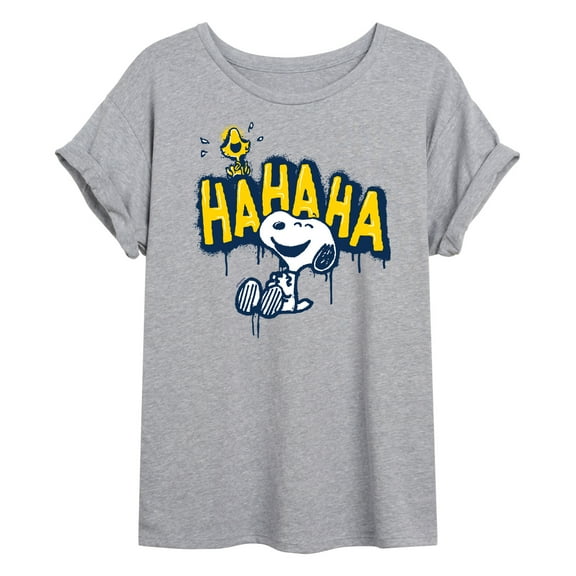 Peanuts - Ha Ha Graffiti - Women's Oversized T-Shirt