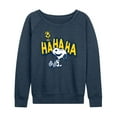 thumbnail image 1 of Peanuts - Ha Ha Graffiti - Women's Lightweight French Terry Long Sleeve Shirt, 1 of 6