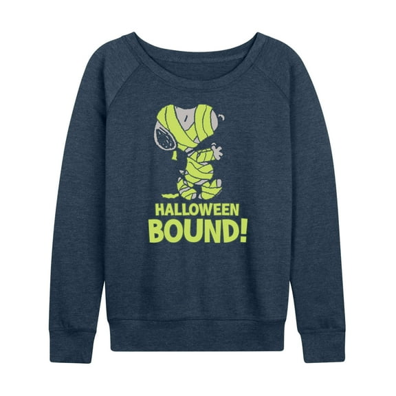 Peanuts - Halloween Bound Glow In The Dark - Women's Lightweight French Terry Long Sleeve Shirt