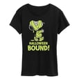 thumbnail image 1 of Peanuts - Halloween Bound Glow In The Dark - Women's Short Sleeve Graphic T-Shirt, 1 of 6