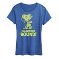 thumbnail image 1 of Peanuts - Halloween Bound Glow In The Dark - Women's Short Sleeve Graphic T-Shirt, 1 of 6