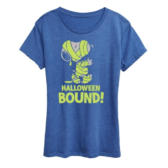Peanuts - Halloween Bound Glow In The Dark - Women's Short Sleeve Graphic T-Shirt