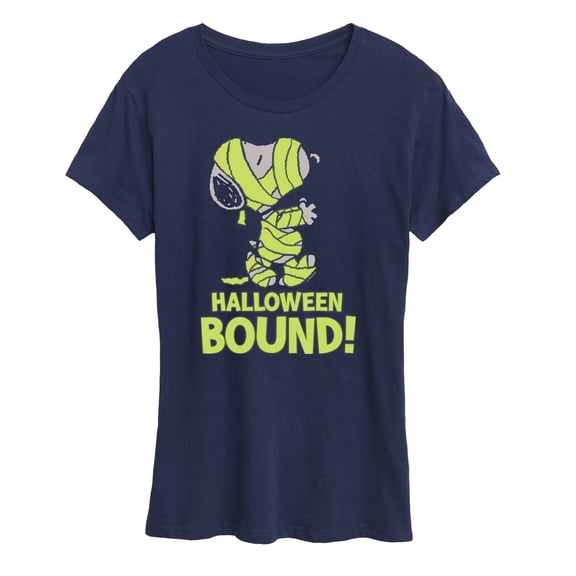 Peanuts - Halloween Bound Glow In The Dark - Women's Short Sleeve Graphic T-Shirt