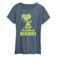 thumbnail image 1 of Peanuts - Halloween Bound Glow In The Dark - Women's Short Sleeve Graphic T-Shirt, 1 of 6