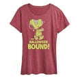 thumbnail image 1 of Peanuts - Halloween Bound Glow In The Dark - Women's Short Sleeve Graphic T-Shirt, 1 of 6