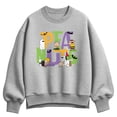 thumbnail image 1 of Peanuts - Halloween Characters - Women's Oversized Fleece Crew Sweatshirt, 1 of 4
