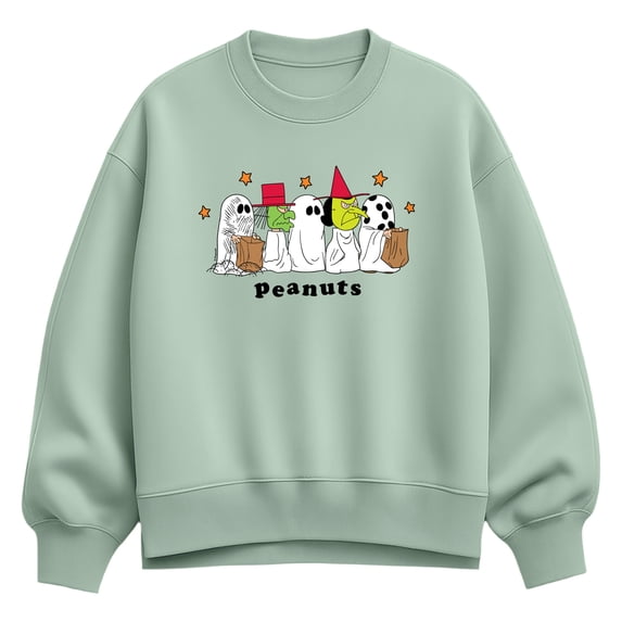 Peanuts - Halloween Costumes Oversized Fleece Crew Sweatshirt