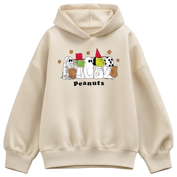 Peanuts - Halloween Costumes - Women's Oversized Fleece Hoodie Sweatshirt