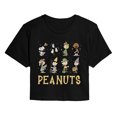 thumbnail image 1 of Peanuts - Halloween Group Women's Cropped Graphic T-Shirt, 1 of 5
