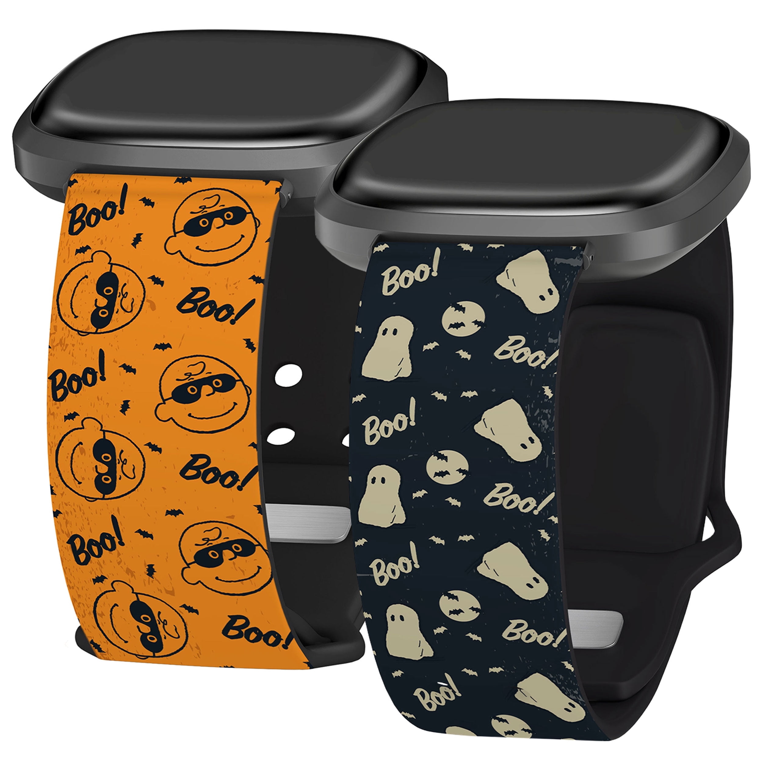 Peanuts Halloween HD Watch Band Compatible with FitBit Versa 3 & Sense (20mm Long Spooky Crew) by Affinity Bands