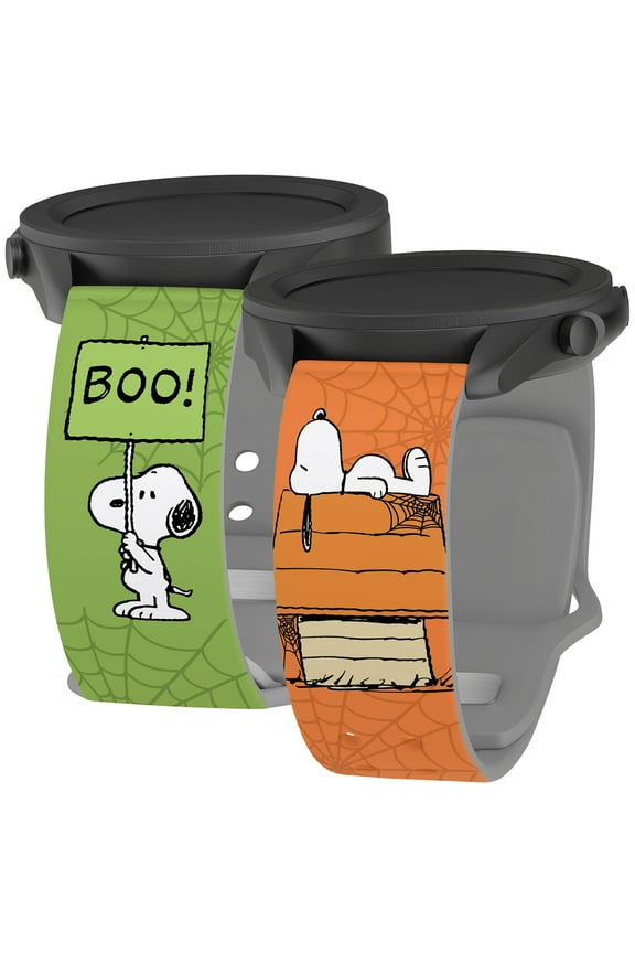 Peanuts Halloween HD Unisex Watch Band Compatible with Samsung Galaxy Watch (20mm Long Spooky Snoopy) by Affinity Bands