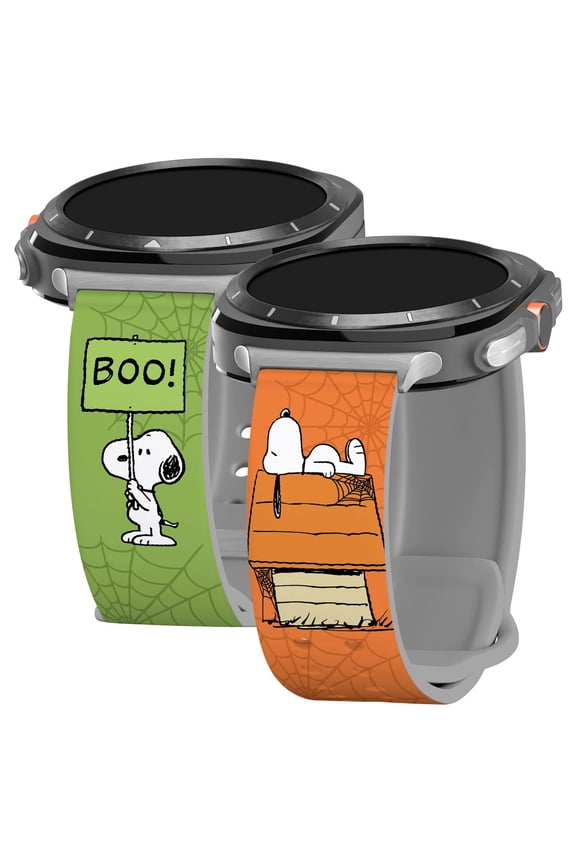 Peanuts Halloween HD Watch Band Compatible with Samsung Galaxy Watch Ultra 47mm (Long Spooky Snoopy)