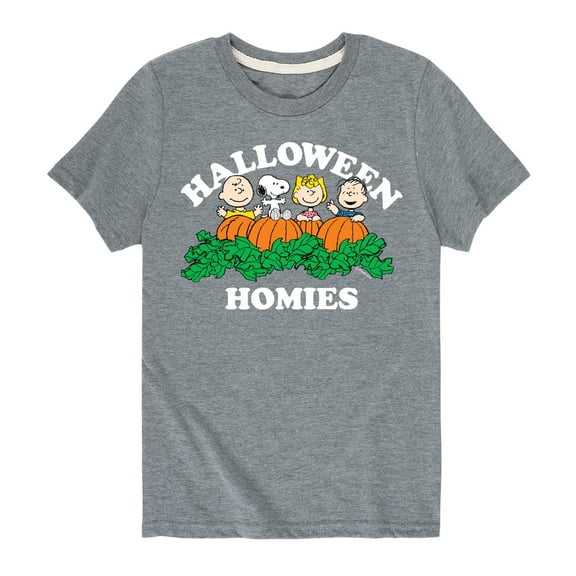 Peanuts - Halloween Homies - Toddler And Youth Short Sleeve Graphic T-Shirt