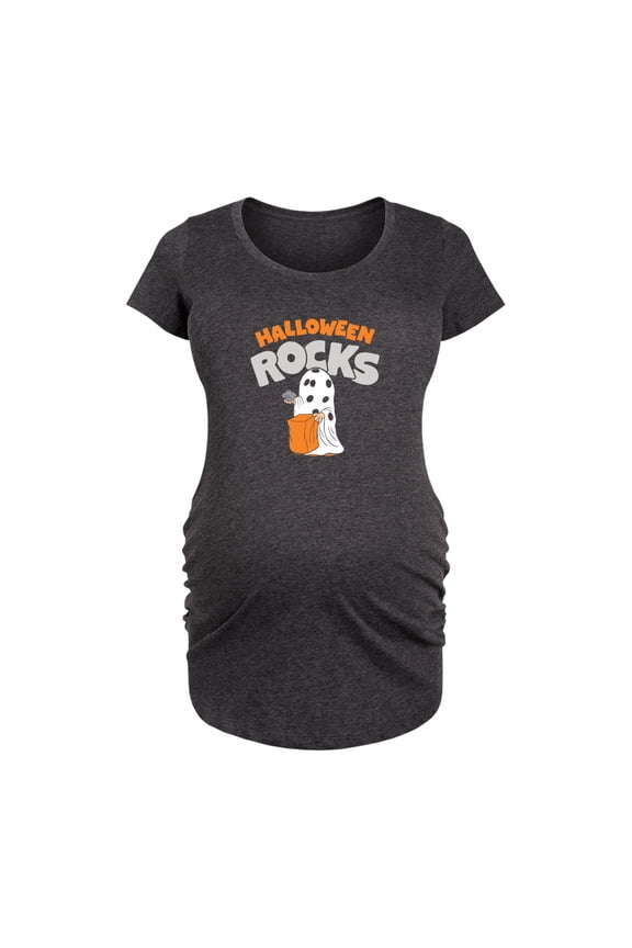 - Halloween Rocks - Women's Maternity Scoop Neck Graphic T-Shirt