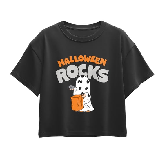 Peanuts - Halloween Rocks - Youth Girls Boxy T-Shirt
