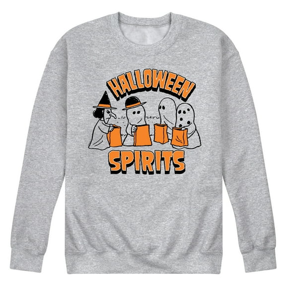 Peanuts - Halloween Spirits - Men's Crew Neck Fleece Pullover