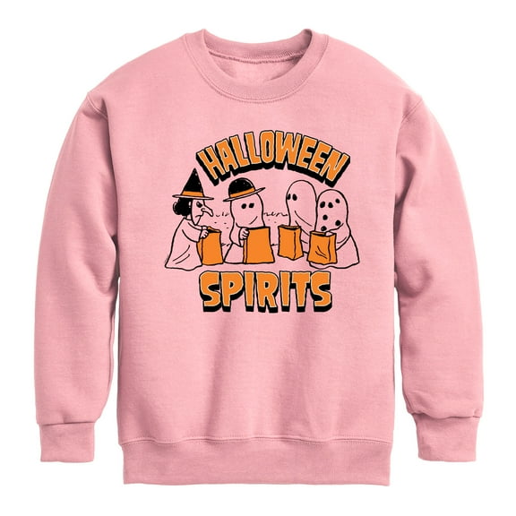 Peanuts - Halloween Spirits - Toddler & Youth Crewneck Fleece Sweatshirt