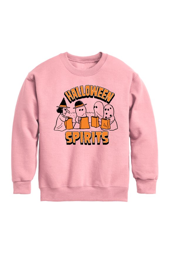 - Halloween Spirits - Toddler & Youth Crewneck Fleece Sweatshirt