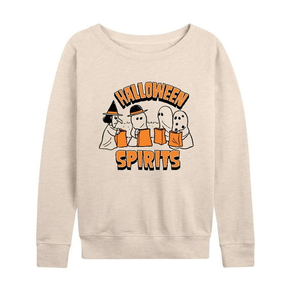 Peanuts - Halloween Spirits - Women's Lightweight French Terry Long Sleeve Shirt