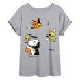 thumbnail image 1 of Peanuts - Halloween Stickers Relaxed Fit T-Shirt, 1 of 5
