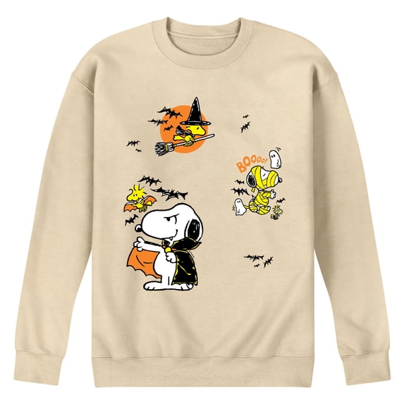 Peanuts - Halloween Stickers - Men's Crew Fleece Sweatshirt