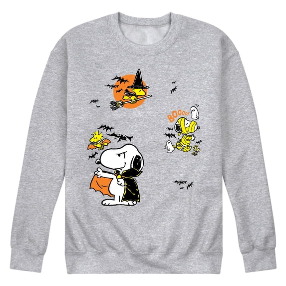 Peanuts - Halloween Stickers - Men's Crew Fleece Sweatshirt