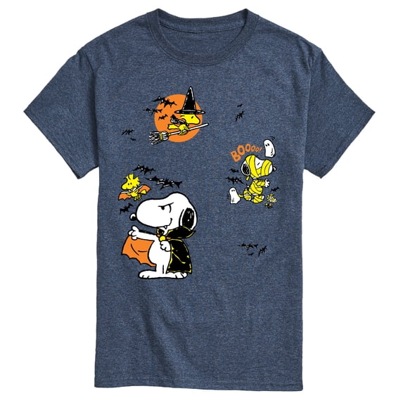 Peanuts - Halloween Stickers - Men's Short Sleeve Graphic T-Shirt