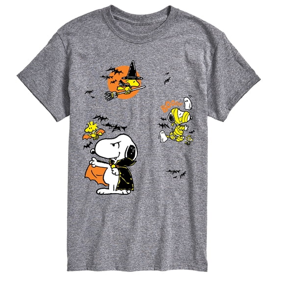 Peanuts - Halloween Stickers - Men's Short Sleeve Graphic T-Shirt