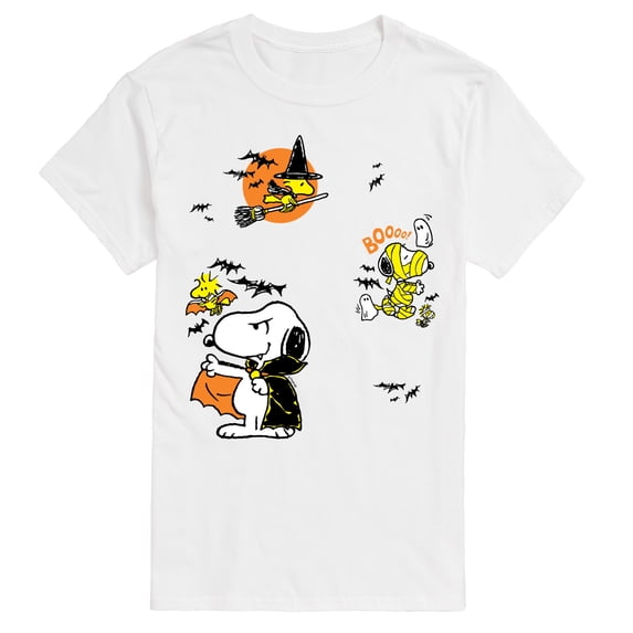 Peanuts - Halloween Stickers - Men's Short Sleeve Graphic T-Shirt