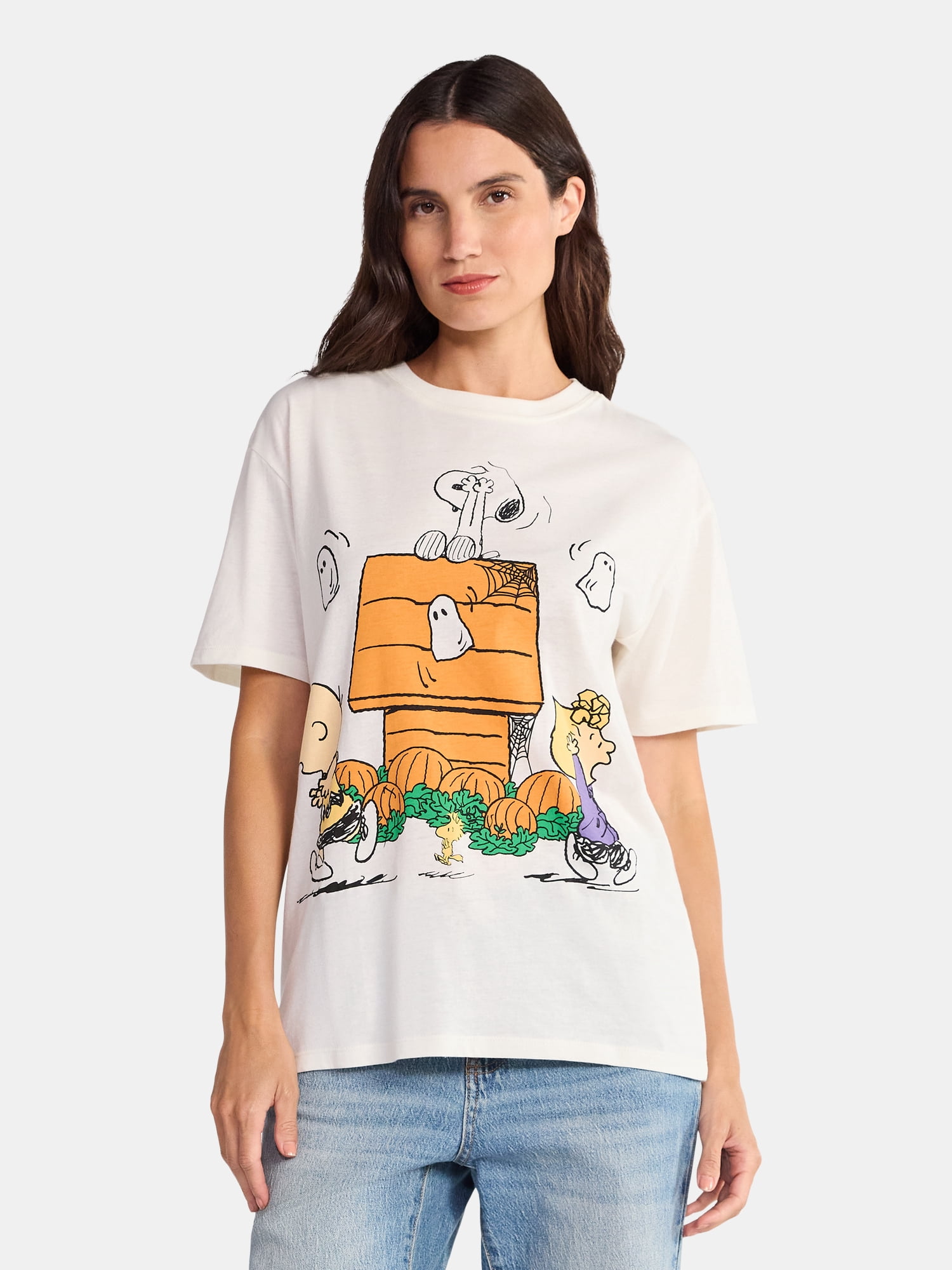 Peanuts Women's Halloween Graphic Tee, Sizes XXS-XXL