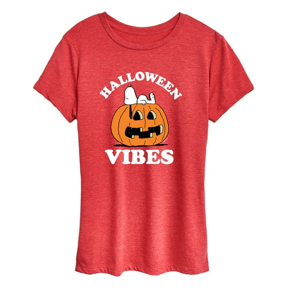 Peanuts - Halloween Vibes - Women's Short Sleeve Graphic T-Shirt