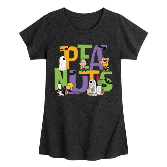 Peanuts - Halloween - Youth Girl's Fitted Short Sleeve T-Shirt