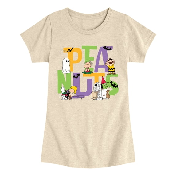 Peanuts - Halloween Fitted Short Sleeve Graphic T-Shirt