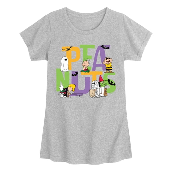 Peanuts - Halloween Fitted Short Sleeve Graphic T-Shirt