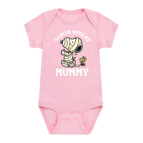 Peanuts - Hanging With My Mummy - Infant Baby One Piece