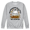 thumbnail image 1 of Peanuts - Happiness Is A Pile Of Leaves - Men's Crew Neck Fleece Pullover, 1 of 6