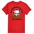 thumbnail image 1 of Peanuts - Happiness Is A Pile Of Leaves - Men's Short Sleeve Graphic T-Shirt, 1 of 6