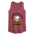 thumbnail image 1 of Peanuts - Happiness Is A Pile Of Leaves - Women's Racerback Tank Top, 1 of 6