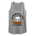 thumbnail image 1 of Peanuts - Happiness Is A Pile Of Leaves - Women's Racerback Tank Top, 1 of 6