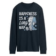thumbnail image 1 of Peanuts - Happiness is a Long Nap - Men's Long Sleeve Graphic T-Shirt, 1 of 5