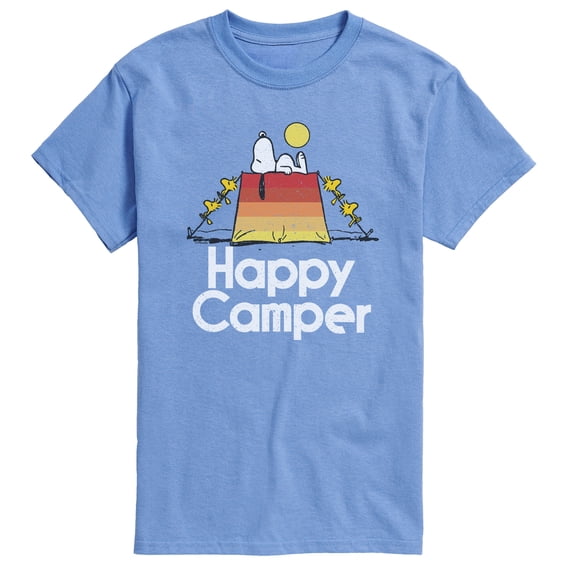 Peanuts - Happy Camper - Men's Short Sleeve Graphic T-Shirt