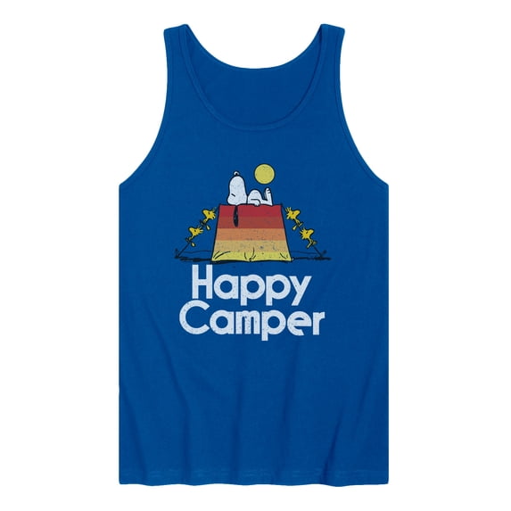 Peanuts - Happy Camper - Men's Sleeveless Graphic Tank