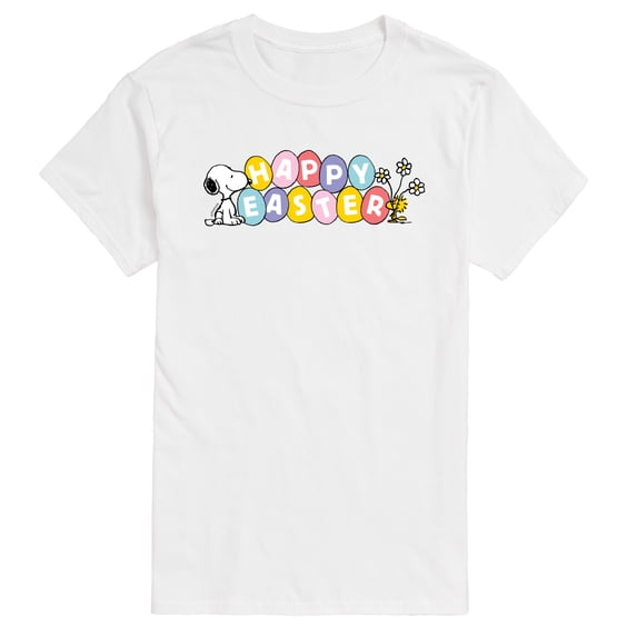 Peanuts - Happy Easter Color Eggs - Men's Short Sleeve Graphic T-Shirt