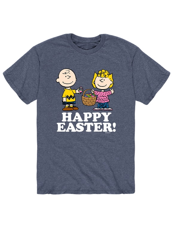- Happy Easter Men's Short Sleeve Graphic T-Shirt