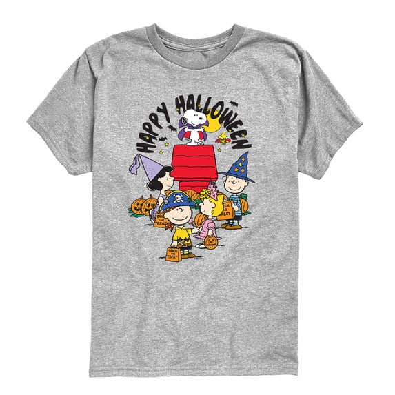 Peanuts - Happy Halloween Boys' Short Sleeve Graphic T-Shirt
