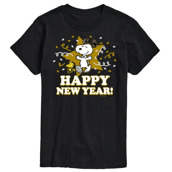 Peanuts - Happy New Year - Men's Short Sleeve Graphic T-Shirt