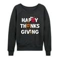 thumbnail image 1 of Peanuts - Happy Thanksgiving Icons - Women's Lightweight French Terry Long Sleeve Shirt, 1 of 6